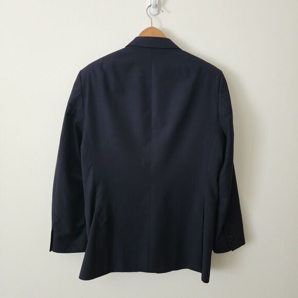 Authenticated Versace Collection Mens Wool Blazer Jacket Black 2-Button Size 40 - Picture 3 of 16